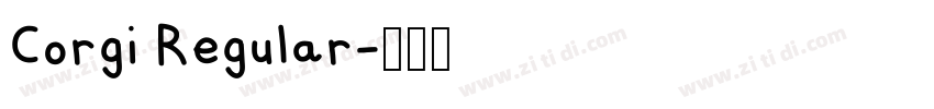 Corgi Regular字体转换